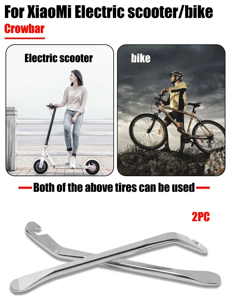 Pour Xiaomi M365/Pro/Pro2 outils de réparation de roues pied-de-biche Scooter levier de pneu Scooter électrique pneu cuillère outil de retrait en acier inoxydable