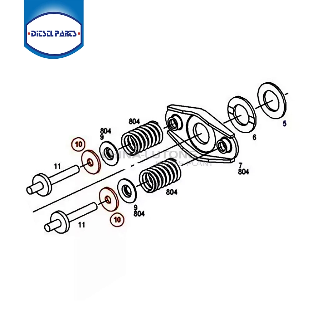Injection Pump Hydraulic Head Rotor Spring Set, VE Pump Rebuild Kit Spring Set For Bosch Fuel System Diesel Engine Spare Parts