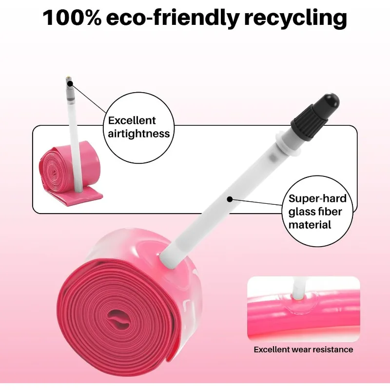 أنبوب داخلي للدراجة من مادة TPU 700C مكون من قطعتين     - صمام بريستا 28 جرام خفيف الوزن (45/65/85 مم) 18-32C مقاوم للثقب لدراجات الحصى على الطرق #3