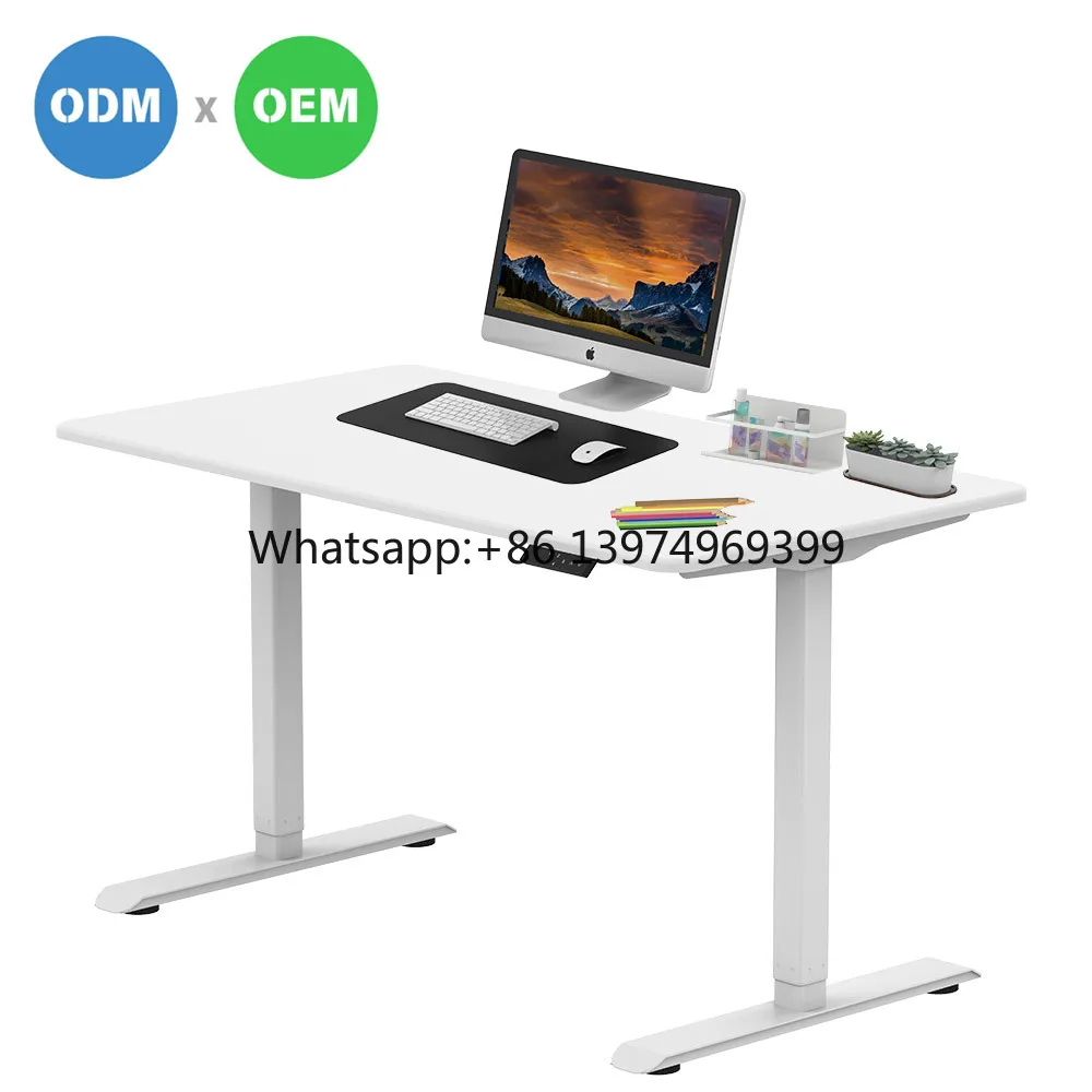 Dual Motor Electric Adjustable Standing Desk Height Adjustable Desk Frame Sit Stand Desk Smart Office Furniture
