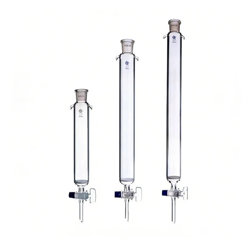 1pcs Caliber 24# Sand Core Glass chromatography Column with standard mouth， Chromatography Column with Glass Piston