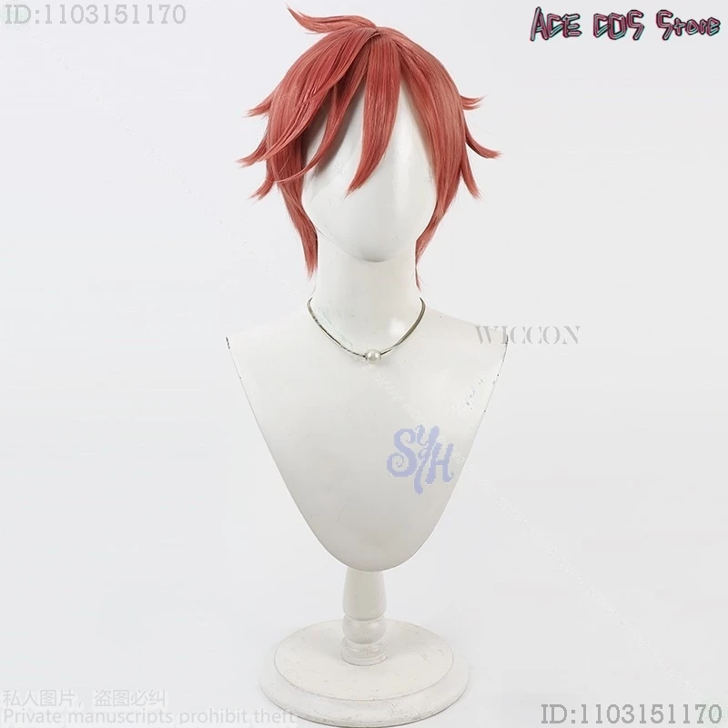 أنيمي توغين أنكي تأثيري كيويا أورانزاكا زي أحمر شعر مستعار قصير الشعر الاصطناعية مقاومة للحرارة هالوين عيد الميلاد حفلة لعب الأدوار #6