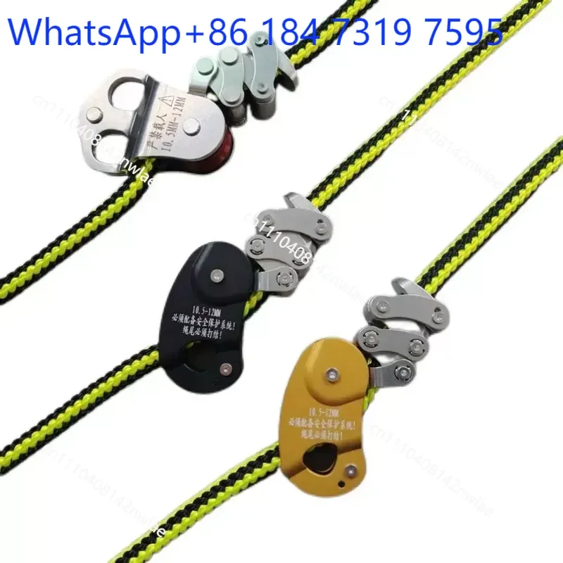 Tree Climbing Rope Grabber Pulley System for Aerial Work AC Installation Labor Saving Mechanical Ascender Lifting Device