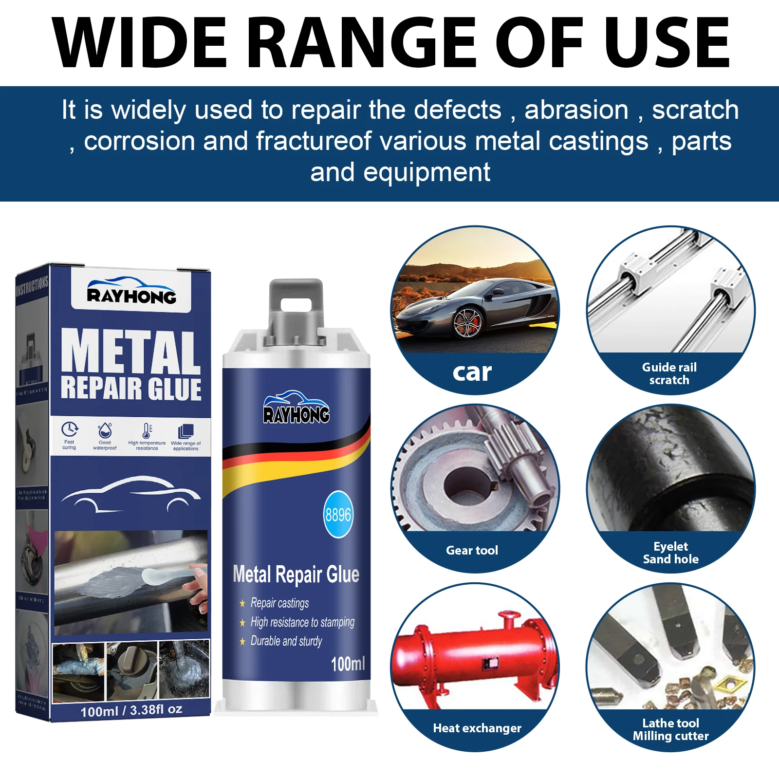 100ml Industrial Metal AB Cast - Solvent Weld Cement recension och pris