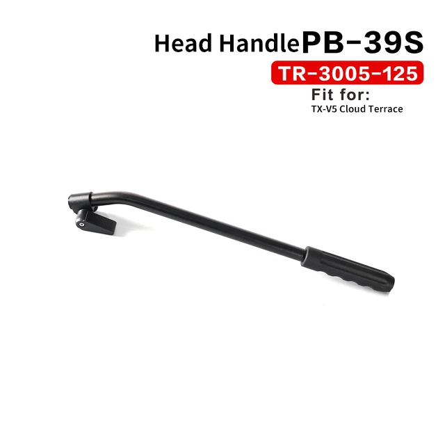 TERIS Hydraulic Head Tripod Handle Head Handle for TCE TS-N6 /V8 V8T/ V8L /V12T /V12L /V15T /V18T Telescopic Handle