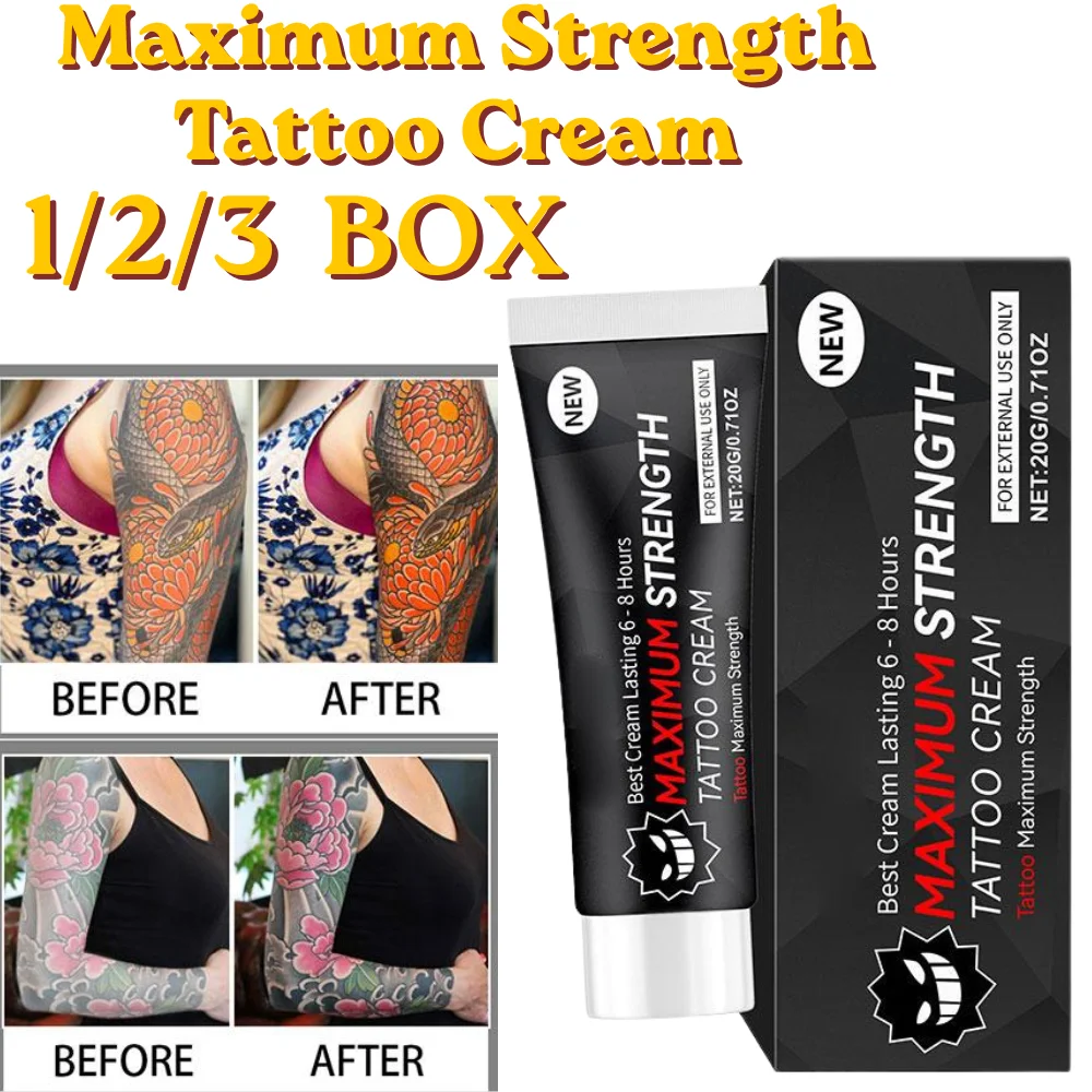 Body Brightening Tattoo Cream Deeply Hydrates Calms Sensitive Skin Prevents Color for External Use Body Tattoo Care