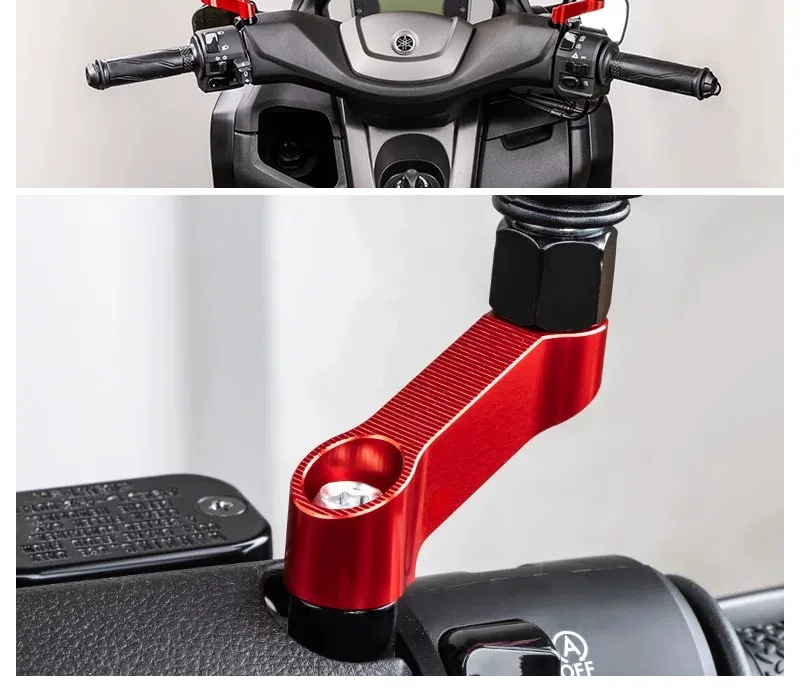 For SYM DRG Mamba Thickened Alloy Mirror Riser Shockproof Stable Without Vibration At High Speed Mod Parts