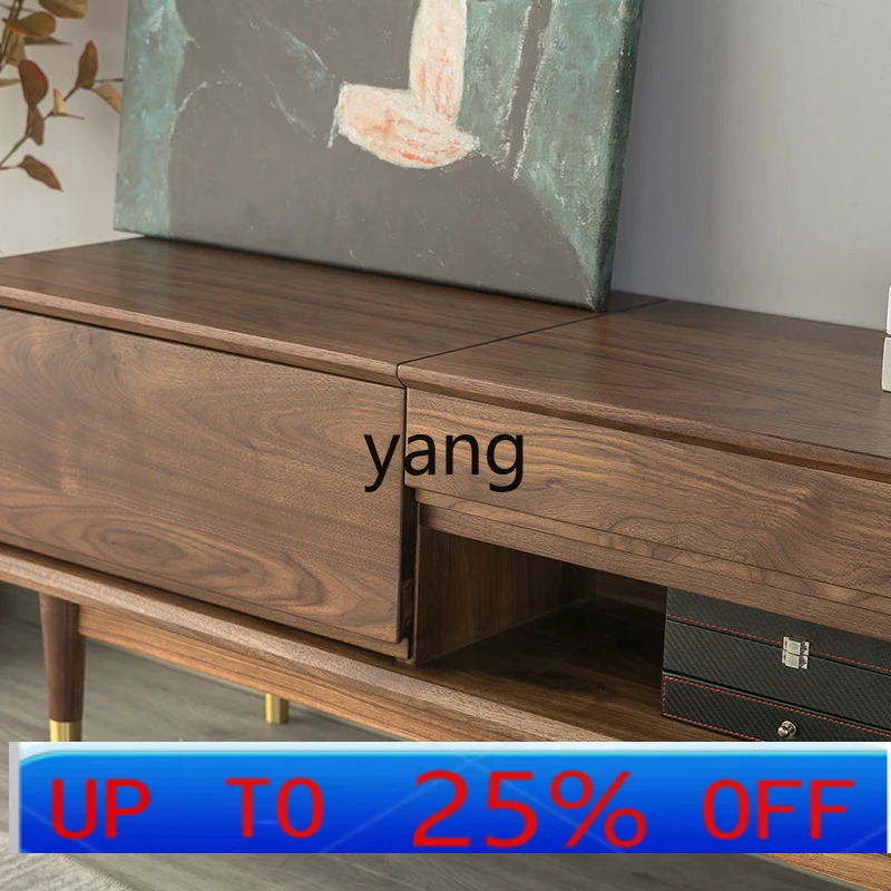 

LMMliving room cabinet TV cabinet Nordic modern simple multi-functional telescopic