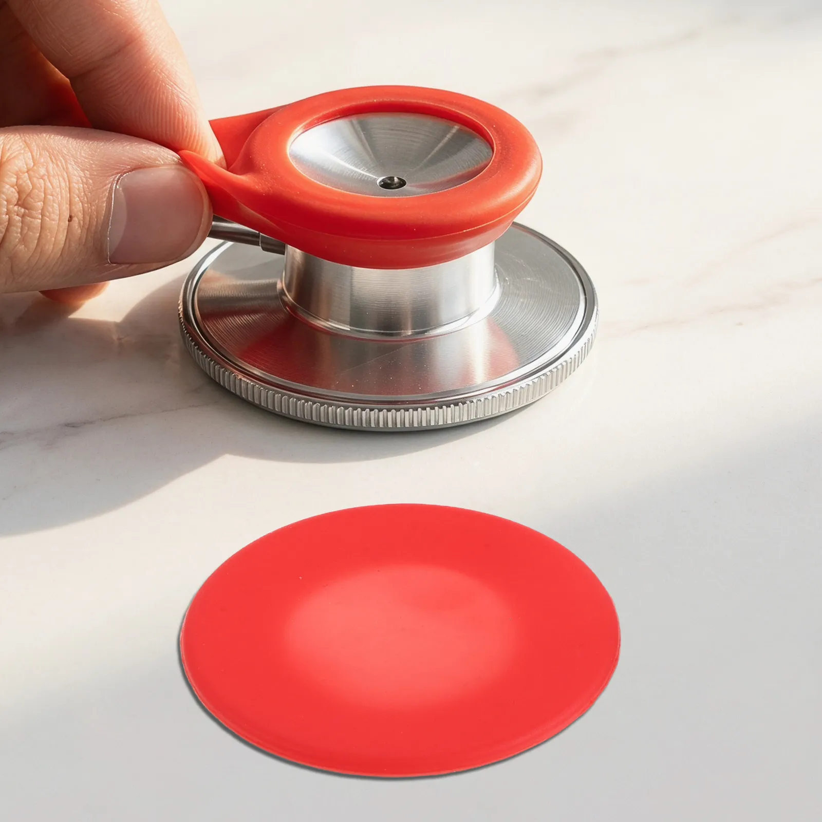 16Pcs Silicone Stethoscope Protective Covers Soft Chestpiece Sleeve Replacement for Nurses Hospital Patient Comfort