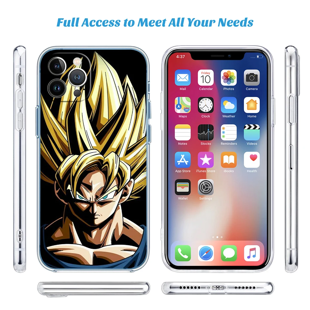LO37 Dragon Ball Goku Phone Case for Motorola Moto G10 G20 G30 G31 G32 G34 G35 G41 G42 G50 G51 G52 G55 G60 G60S G62 G71 G72 G75 view 6