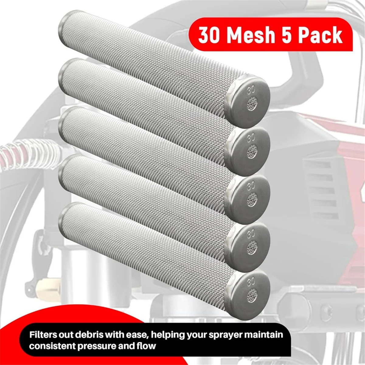 

A002 5-Pack 730-067 30 Mesh Fluid Manifold Filter for 440, Impact 440, 540, 640, 740, 1040i, 640i, 840i, PowrPin 3500