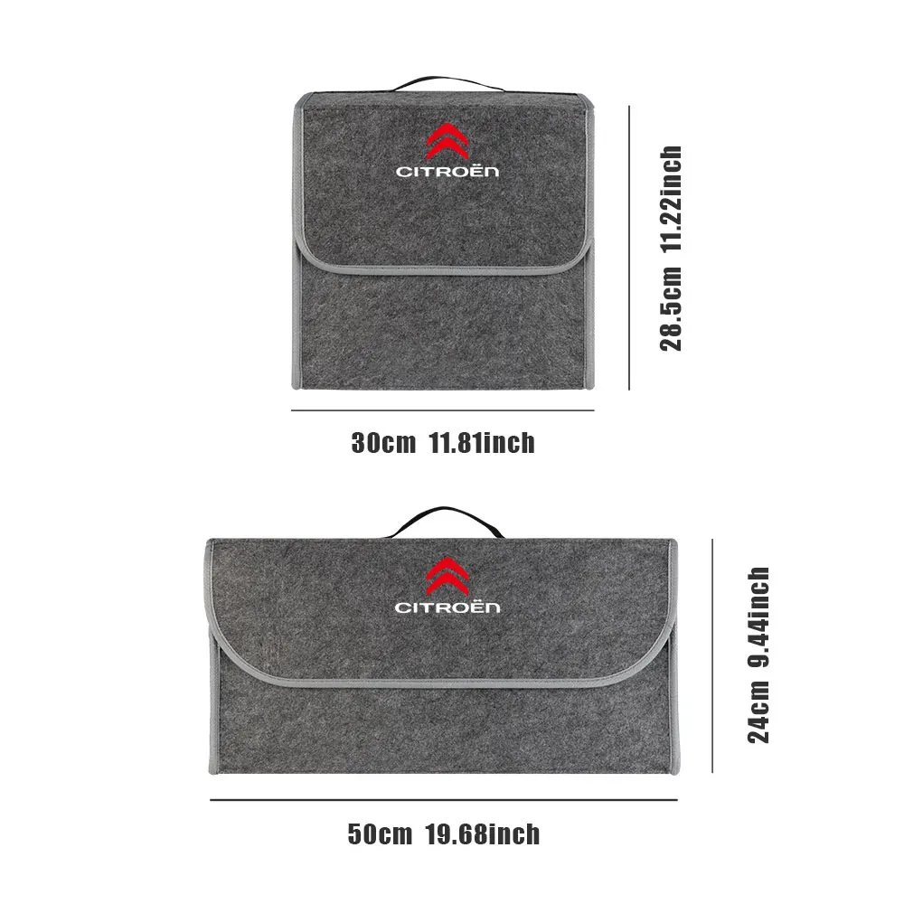 Car Storage Felt Box Foldable Felt Car Trunk Storage Box Accessories For Citroen C1 C3 C4 Grand Picasso C4L C5 C6 C2 C6 C8 DS - view 3
