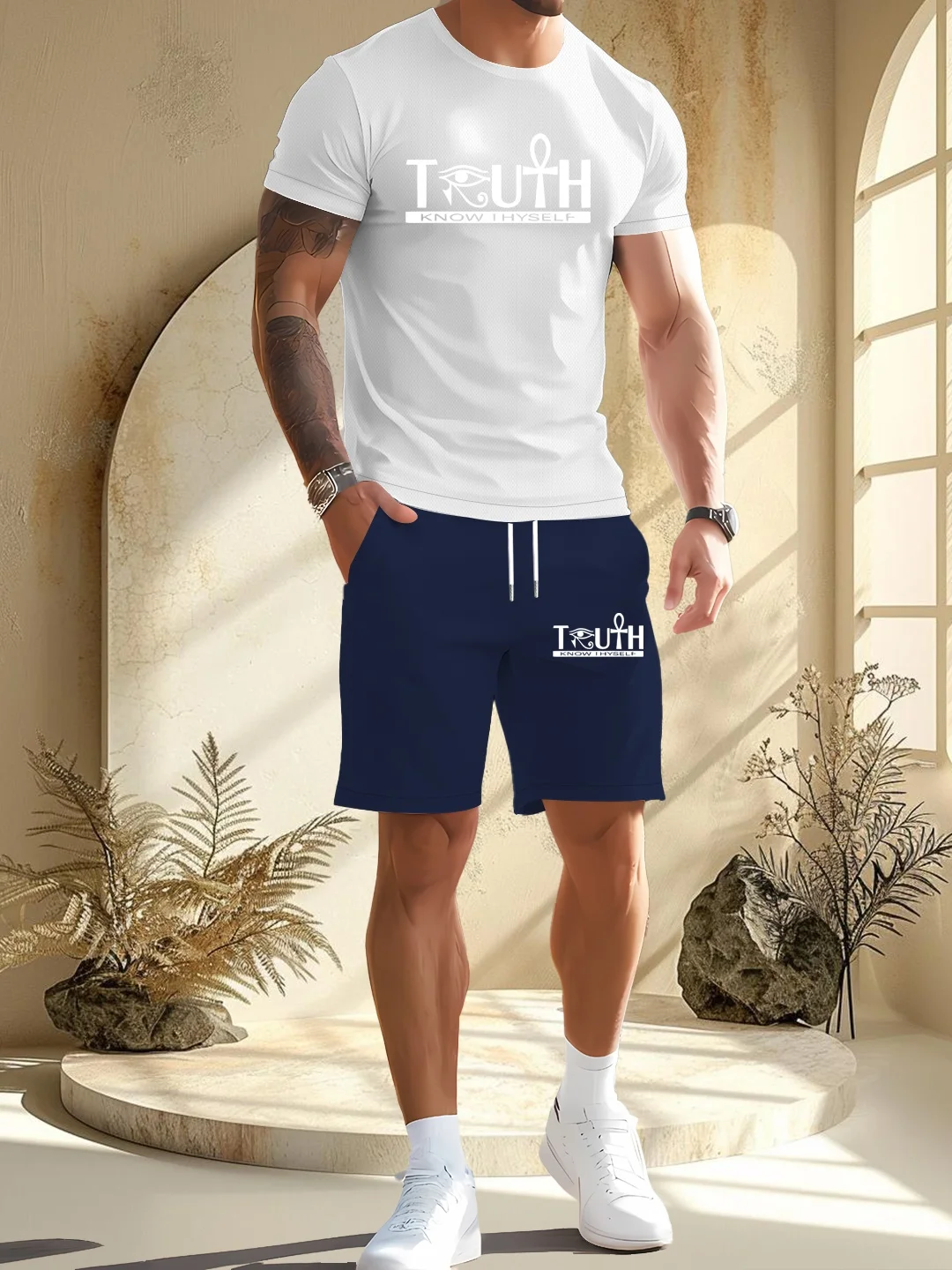 

Men's PARIS Letter Pattern Print Cotton T-shirt Summer Loose Sizecasual Comfortable Round Neck Short Sleeved T-shirt Top