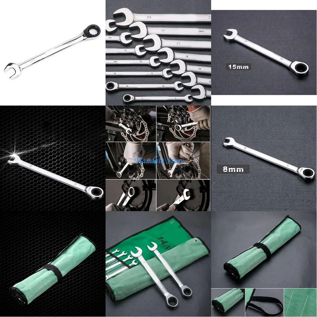 

U2JC Combination Ratchet Wrench Dual-purpose Ratchet Tool Metric Wrench Torque Gear