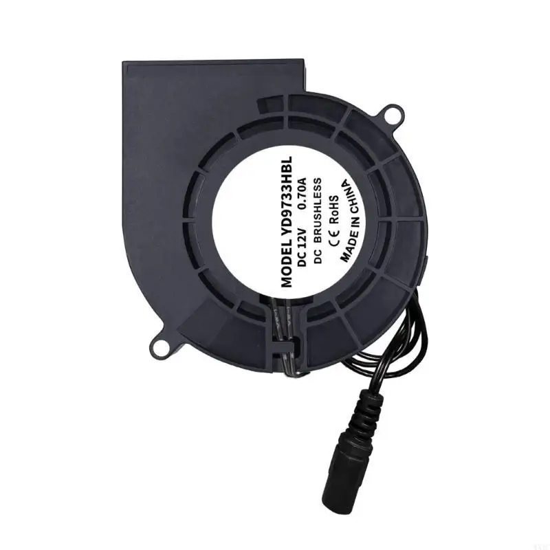 WXTC DC12V مروحة منفاخ بدون فرش 97 مللي متر كروي مروحة طرد مركزي 5200 دورة في الدقيقة لبادئ الفحم شواية باربيكيو مروحة نفخ