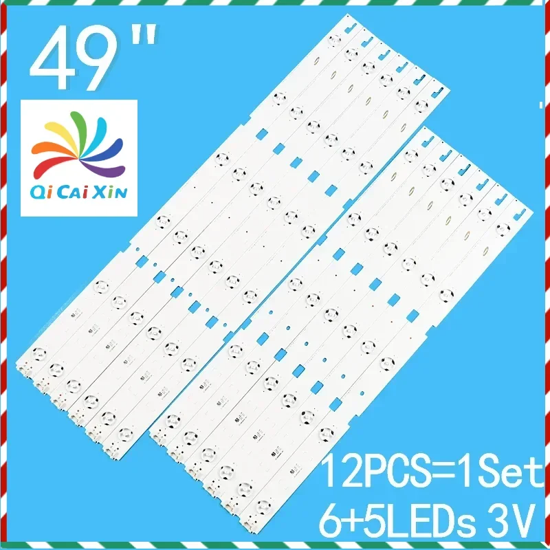 

LED Backlight strip For ZLN60600-AC IC-B-HWCR49D640L HWCR49D640R 49LENZA6627 49VLE6565BL ZLP60600 ZNL60600 ZLG60600 2015ARC490