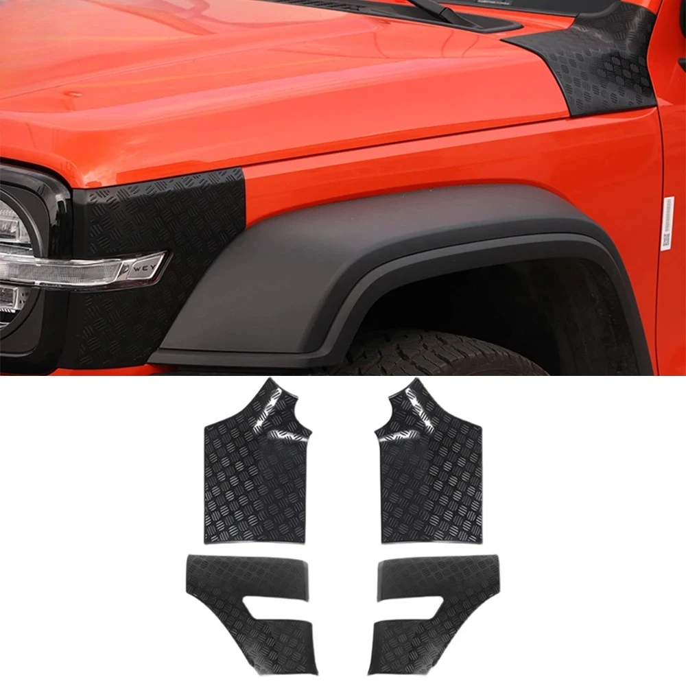 

For GWM Tank 300 2021-2026 Accessories Black Look Garnish Car Body Cover Anti Hit Scratch Sticker Protector Frame