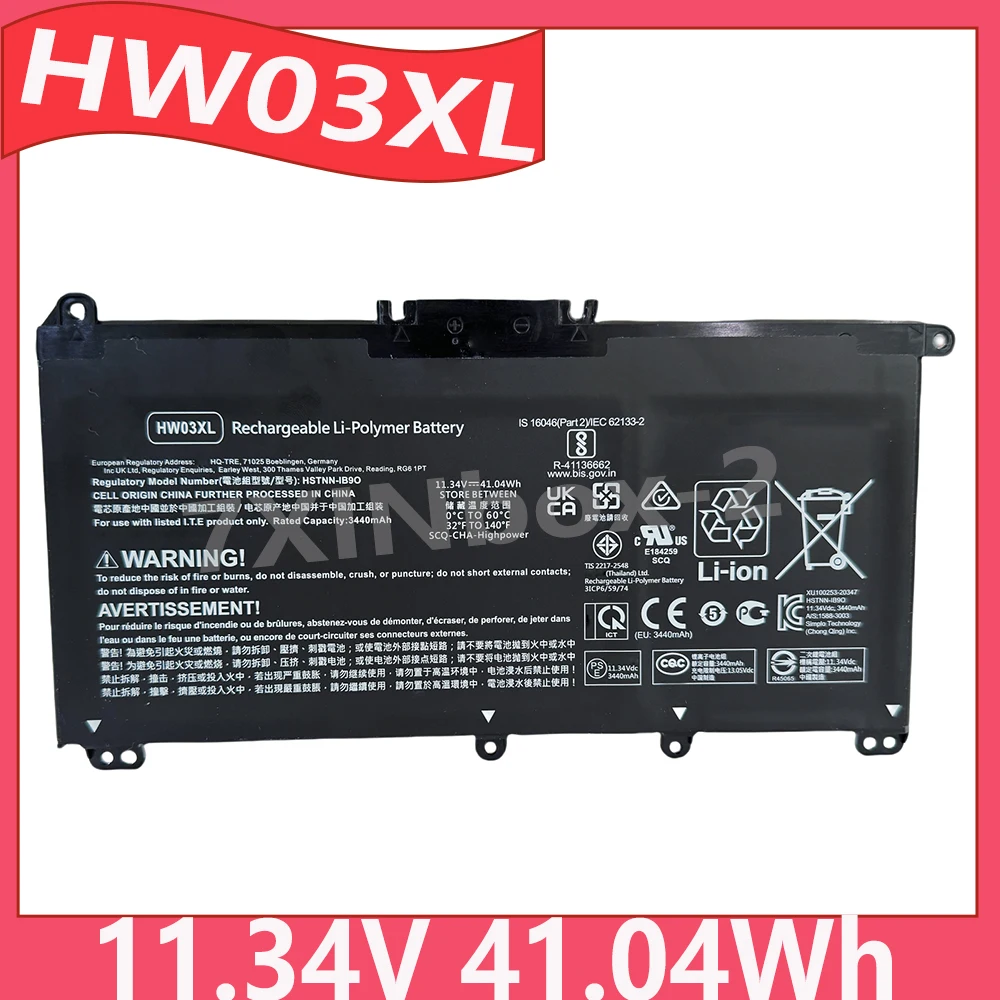 

HW03XL 11.34V 41.04Wh Laptop Battery For HP Pavilion 15-EG 15-EH L96887-541 L97300-005