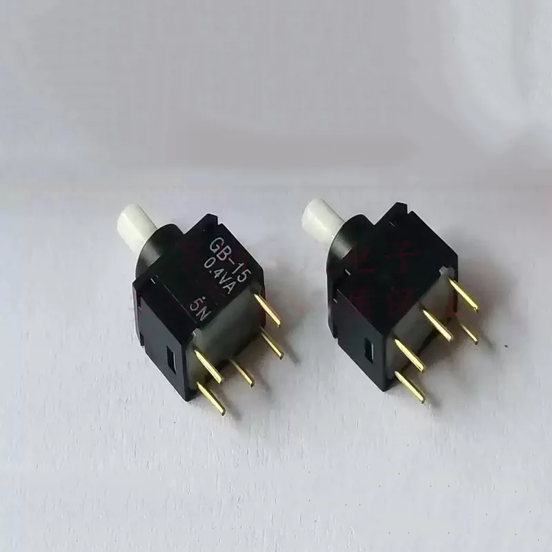 GB-15AP micro push-button switch self-resetting power button 0.4VA direct plug 5 pin
