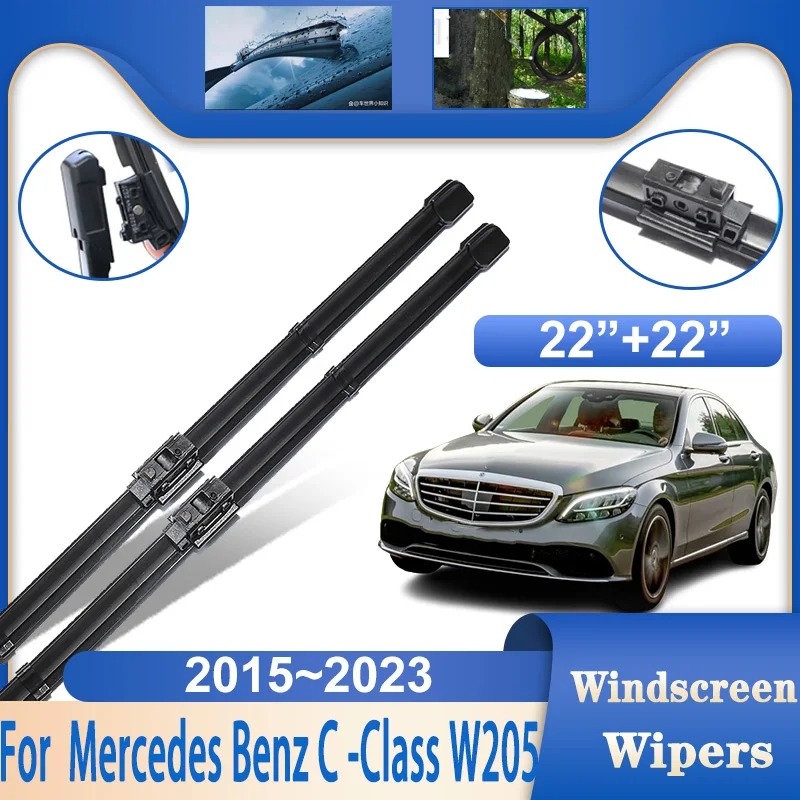 

Автомобильный стеклоочиститель для Mercedes Benz C Class W205 2015-2023 MK4, автомобильные ветровое стекло, зимние щетки стеклоочистителя, автомобильные аксессуары