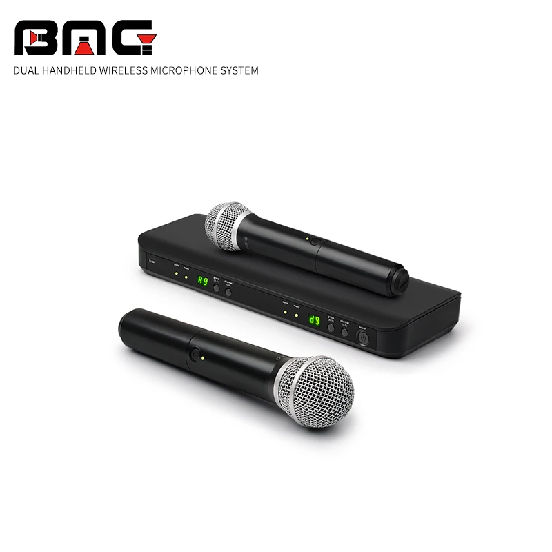 BLX288/PG58 Dual Channel Wireless Microphone & Dual Channel Wireless Mic