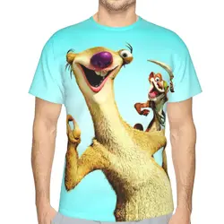 Ice Age Manfred Animated Film Polyester TShirts OK Print Men's Thin T Shirt Hipster Tops