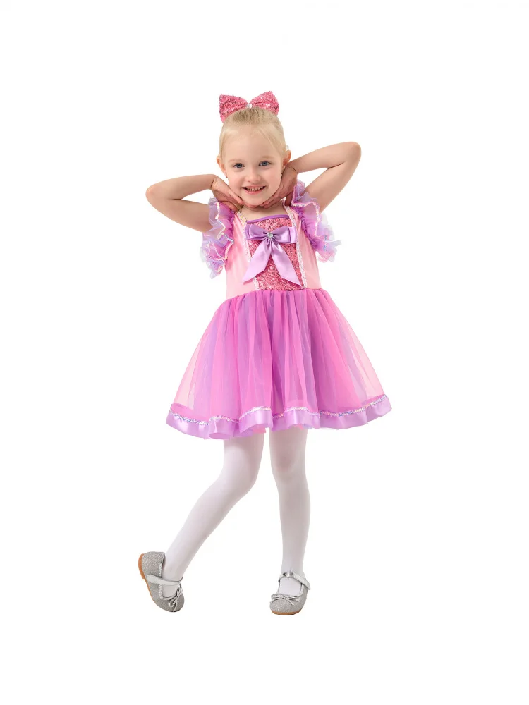 

Костюм принцессы, детская одежда для выступлений на Хэллоуин, шесть один, международный детский день, сценический наряд с высокой талией,...