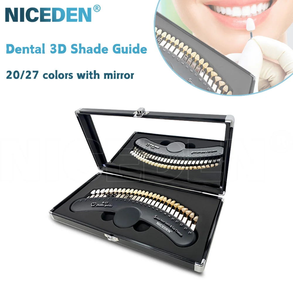 Teeth Whitening Shade Guide - 27 Colors Teeth Whitening set 3D