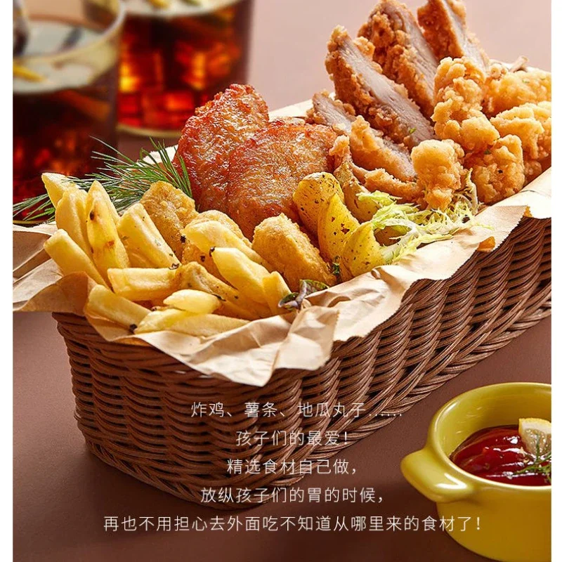 Multifunctional fryer household small fryer electric fryer mini small oil-saving fried chicken fryer constant temperature