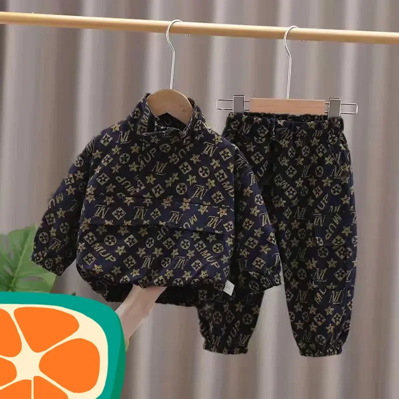 Madre bambini moda bambino abbigliamento 2023 autunno nuovo due pezzi vestiti della neonata vestiti del capretto ragazza ragazzo Pullover gruppi di pantalone diph