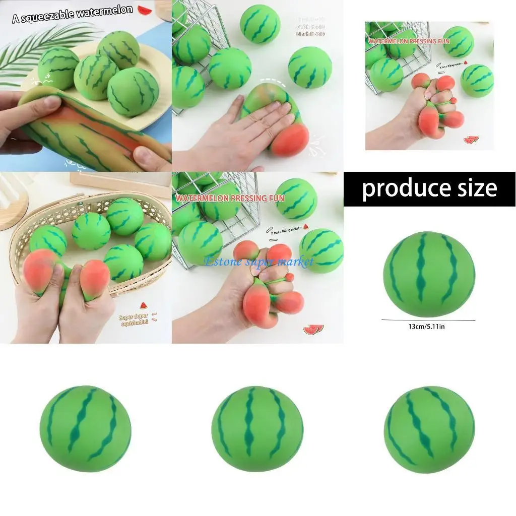

090B Realistic Fruit Molded Stress Palliative Recyclable Against Pressure Soft Muskmelon Model For Concentration Rest