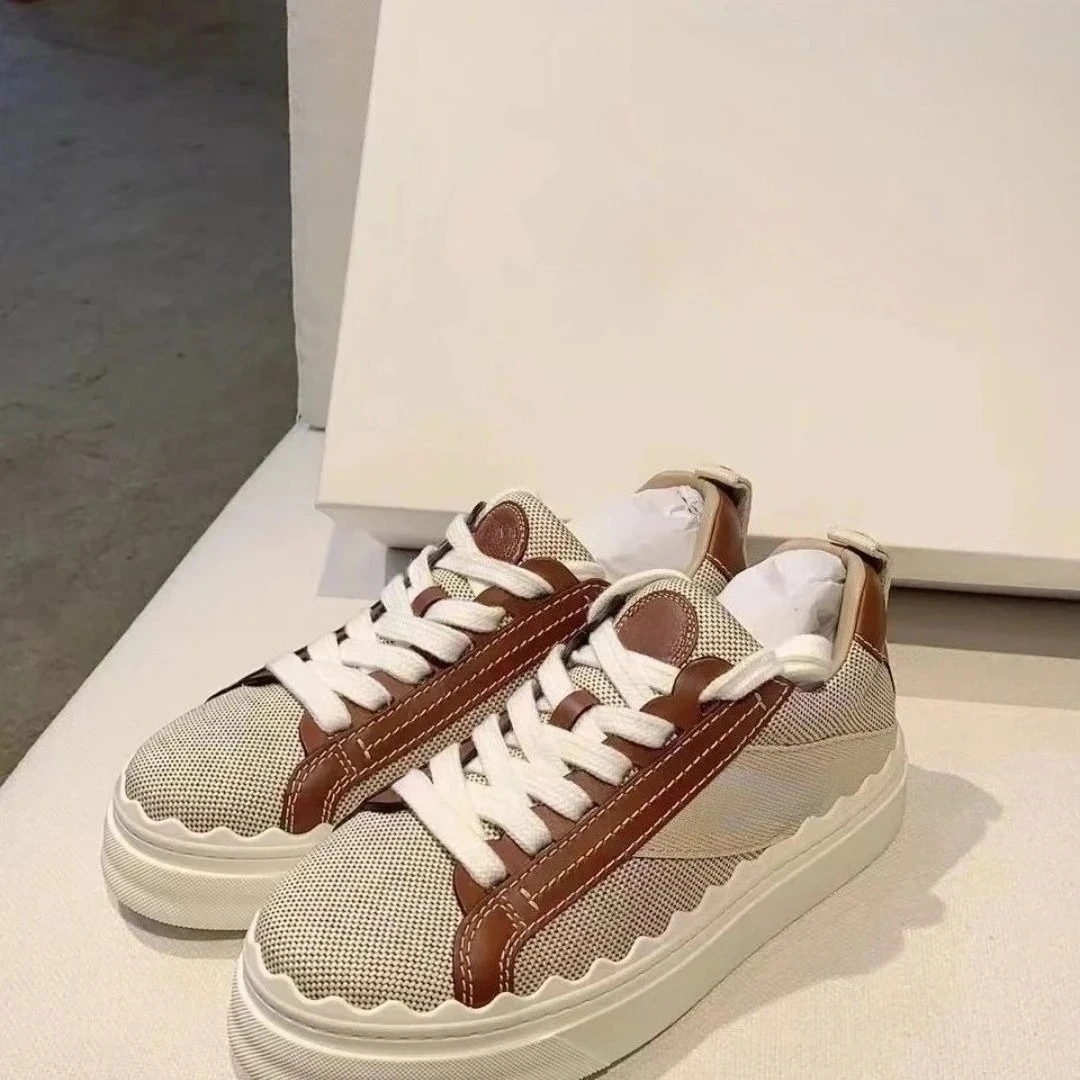 2026 Designer Popular Platform Casual Board Shoes Increase in Height News 2026 Trend Little White Shoes Fashion Versatile Outer Board Shoes Women