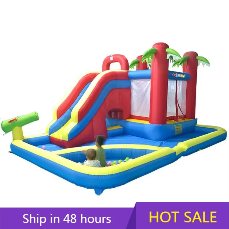 

YTYIN Kids Toys Inflatable Pool Slide Inflatable Water Slide Play With PE Ball