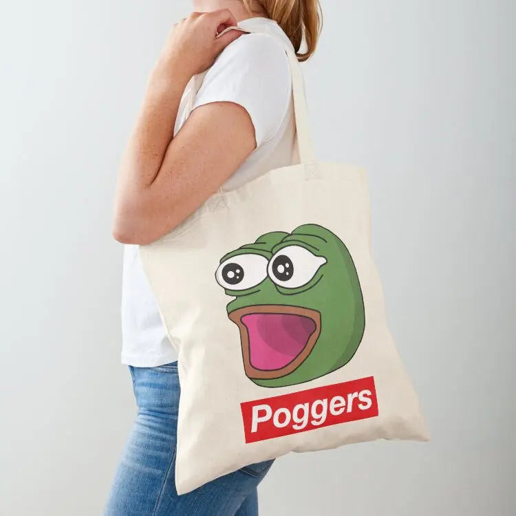 

Poggers Tote Bag canvas shopping bag women bag custom fabric reusable shopping bags