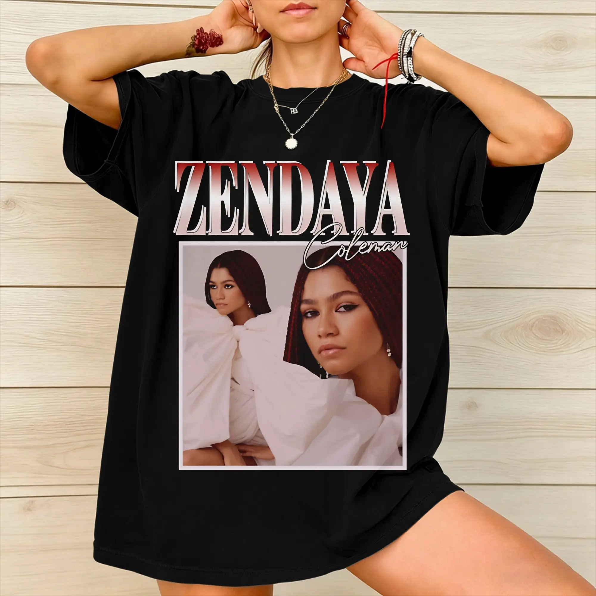 Men Women New Arrival Ruby Rue Zendaya  Tee T Shirt Pure Cotton  T-shirts Clothing