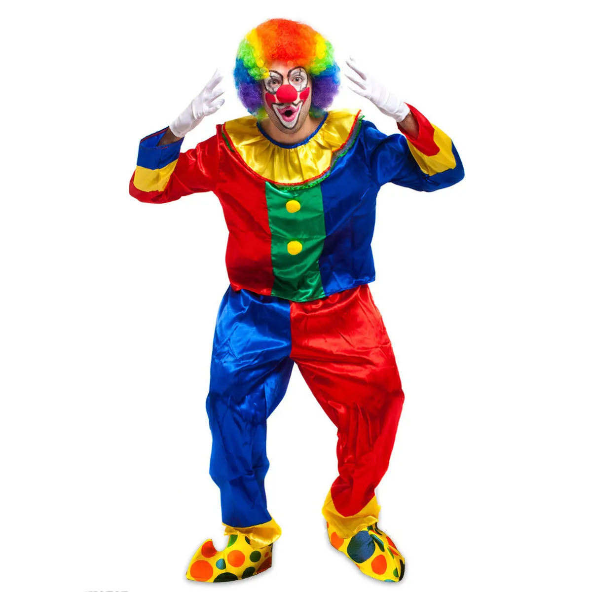 

1 Pair Dots Clown Shoes Cover Halloween Costume Party Accessories Cosplay Boots Cover Carnival Event Supplies Bright Durable For