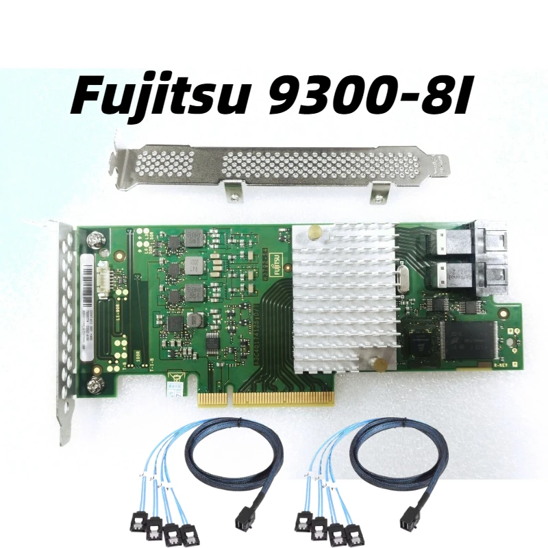 

LSI SAS3008 12GB HBA Card Fujitsu 9300-8I IT Mode with Dual SFF-8643 Cables