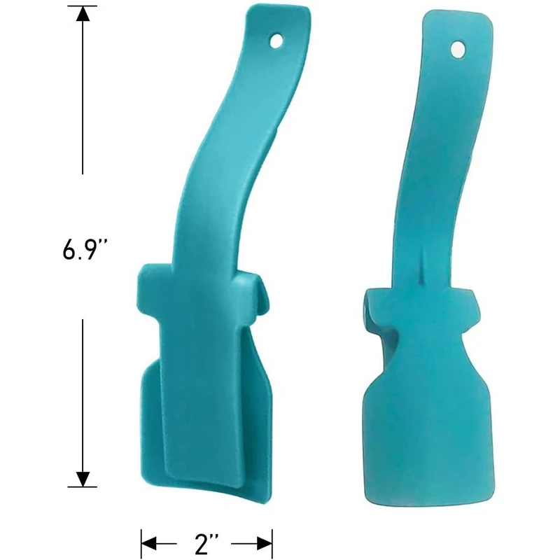 NEW-Portable Lazy Shoe Helper - 6 Pieces Handled Shoe Horns Wear Shoe Helper, Easy On Easy Off, Travel Shoe Horn Plastic For