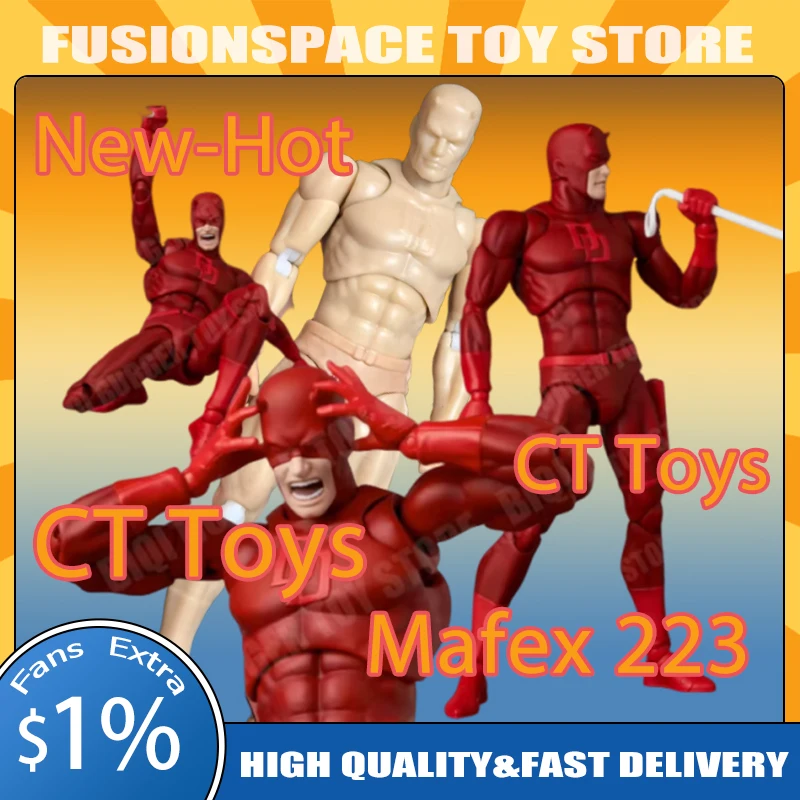 Nuevos juguetes CT calientes Daredevil figura Mafex 223 Comic Ver SHF figura de acción Pvc Gk estatua figurita modelos colección muñecas juguetes regalos