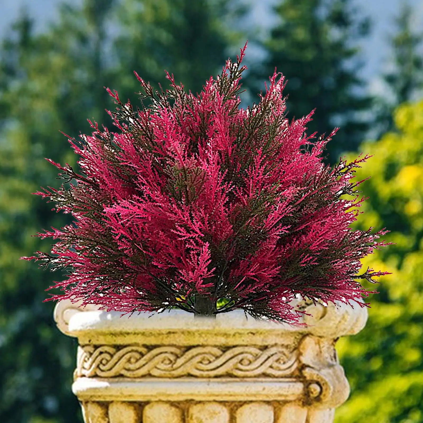 

Artificial Plants Outdoor With Stake Garden Faux Cedar Topiary Decor Outdoor Artificial Plants For Yard Patio Porch Lawn