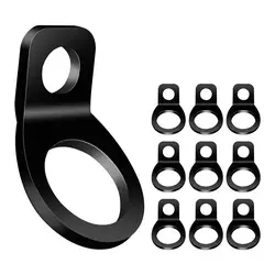 Amarre a cinta anéis com revestimento em pó, em forma de O aço inoxidável amarração anéis para Dirt Bike, suprimentos RV, 10pcs