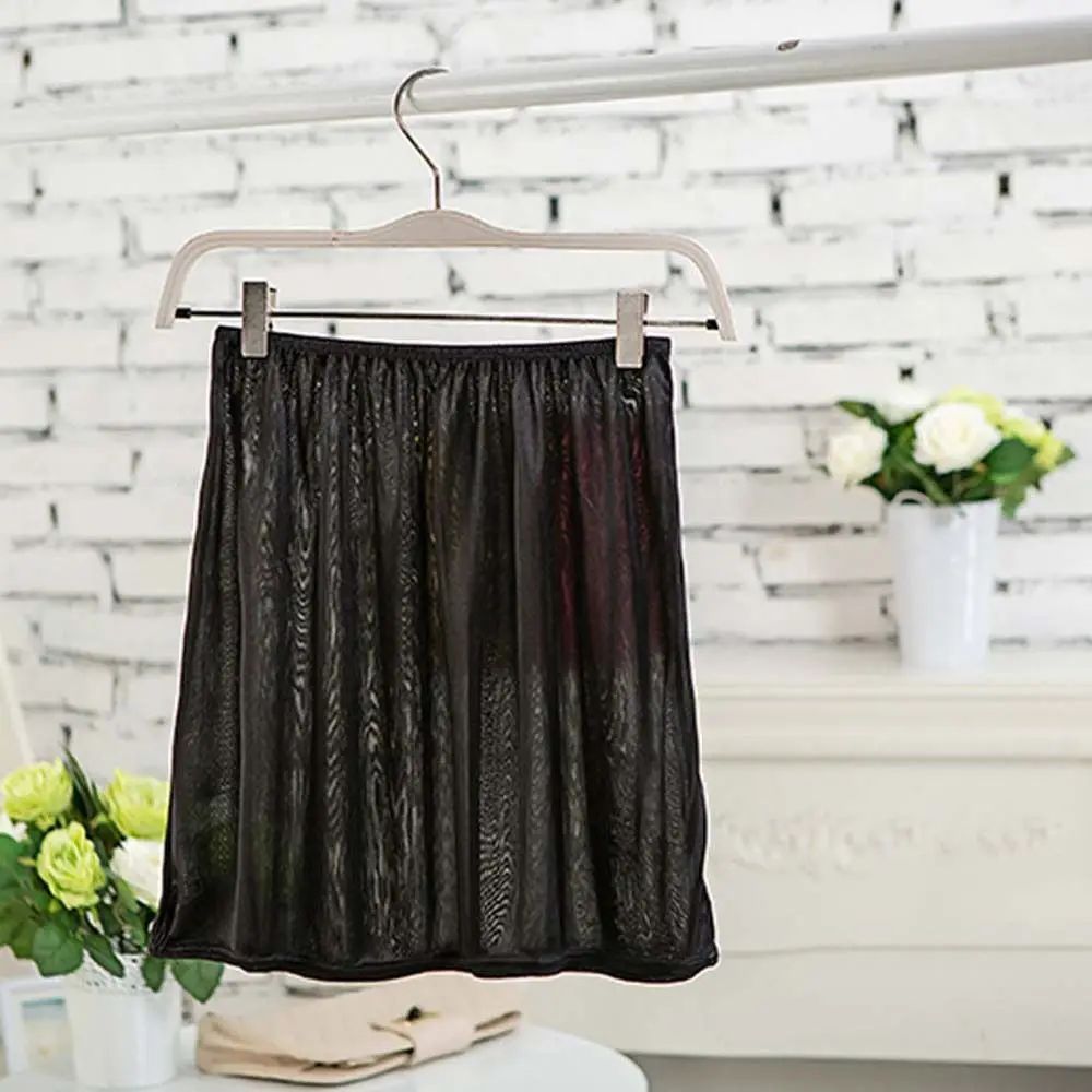 Short Length Women Dress Underskirt Slips Skirt Accessories 40cm Half Slips Petticoat Innerwear Anti-glare