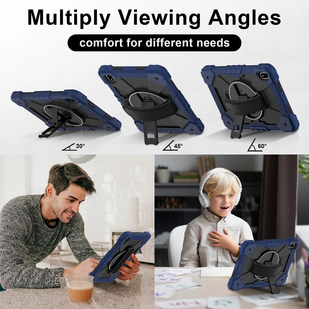 11.0 ''أطفال حالات لهواوي ماتي الوسادة MatePad SE 11 SE11 اللوحي AGS6-W00 غطاء الدورية حزام اليد سيليكون PC حامل قذيفة