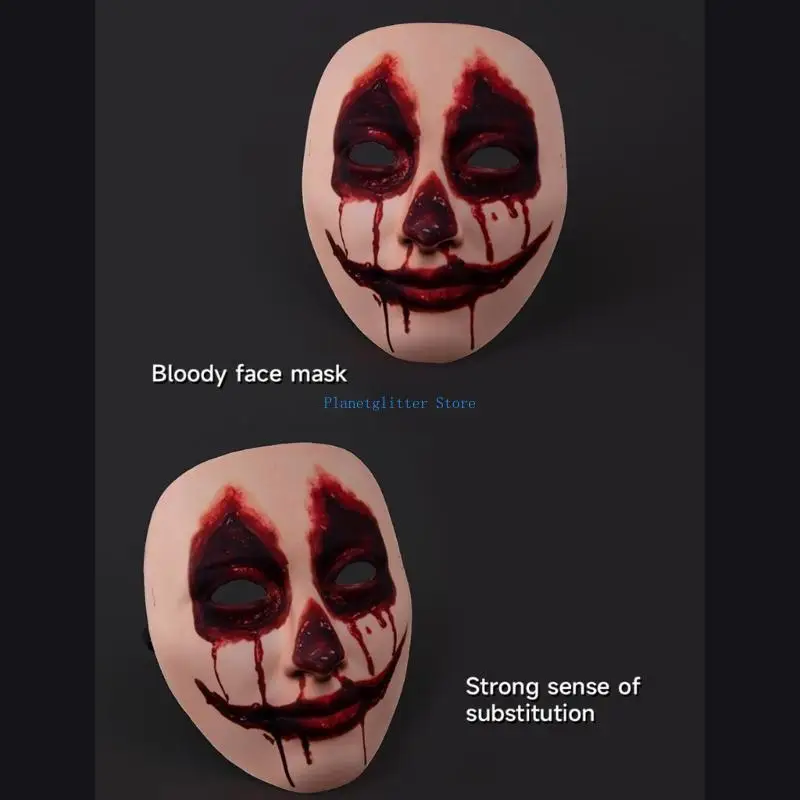 652B النساء هالوين الحجاب العروس الوهمية قناع زي الاكسسوارات الظلام سلسلة العروس الدامية الحجاب عقال Facemask للحزب #1