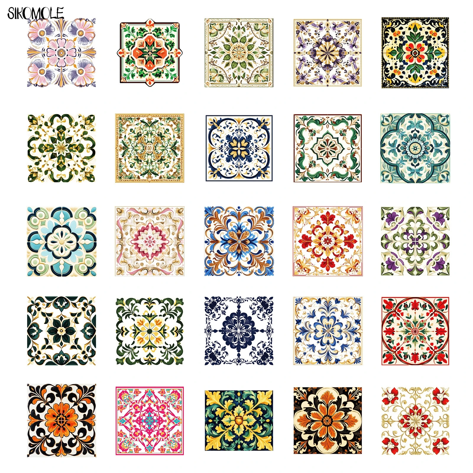 10/30/50PCS NordicรูปแบบRetro Elegant PVC Graffitiสติกเกอร์ความงามArt DIYตกแต่งของเล่นเด็กกระเป๋าเดินทางสติกเกอร์แพ็ค