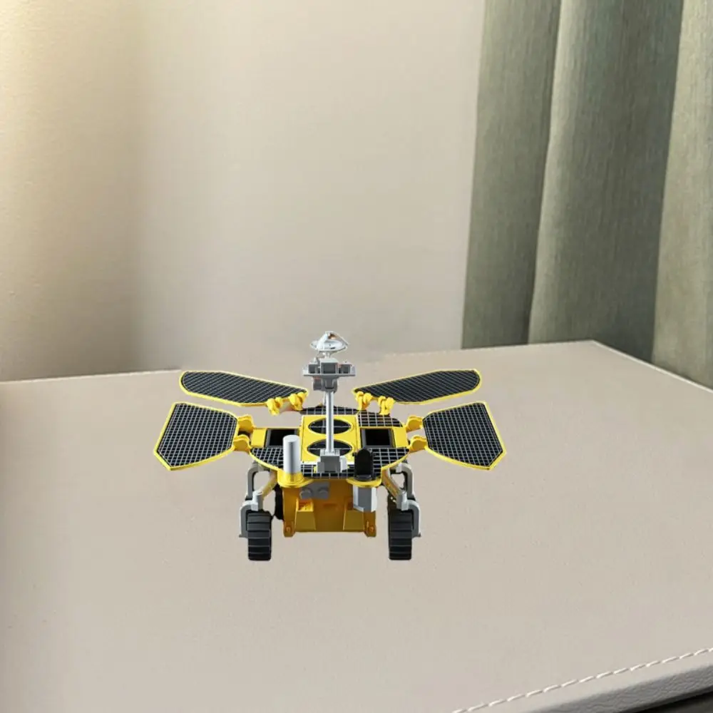 Plastikowy model samochodu kosmicznego Mars, zasilany energią słoneczną, do samodzielnego montażu, model samochodu Zhu Rong, zabawki, figurki akcji DIY, model odlewany, dekoracja.