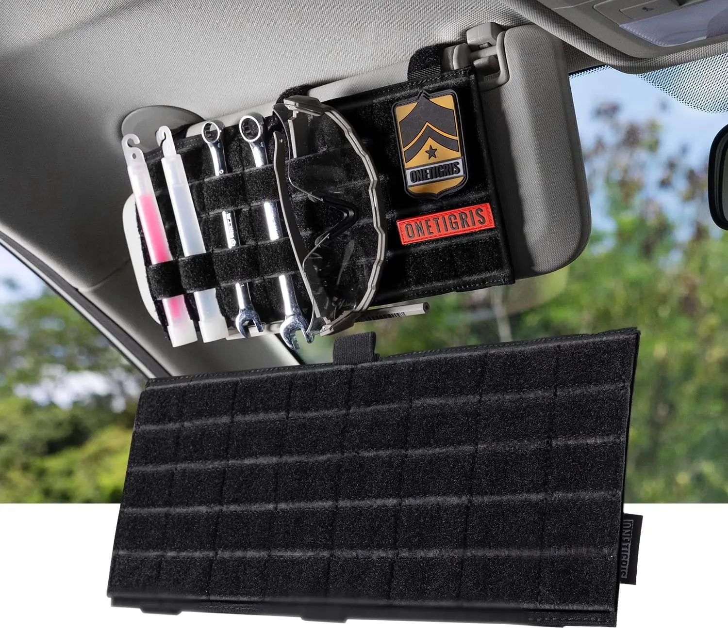 

Чехол-накладка MOLLE с герметичным карманом на липучке, черный - прочный и водонепроницаемый, для снаряжения для активного отдыха