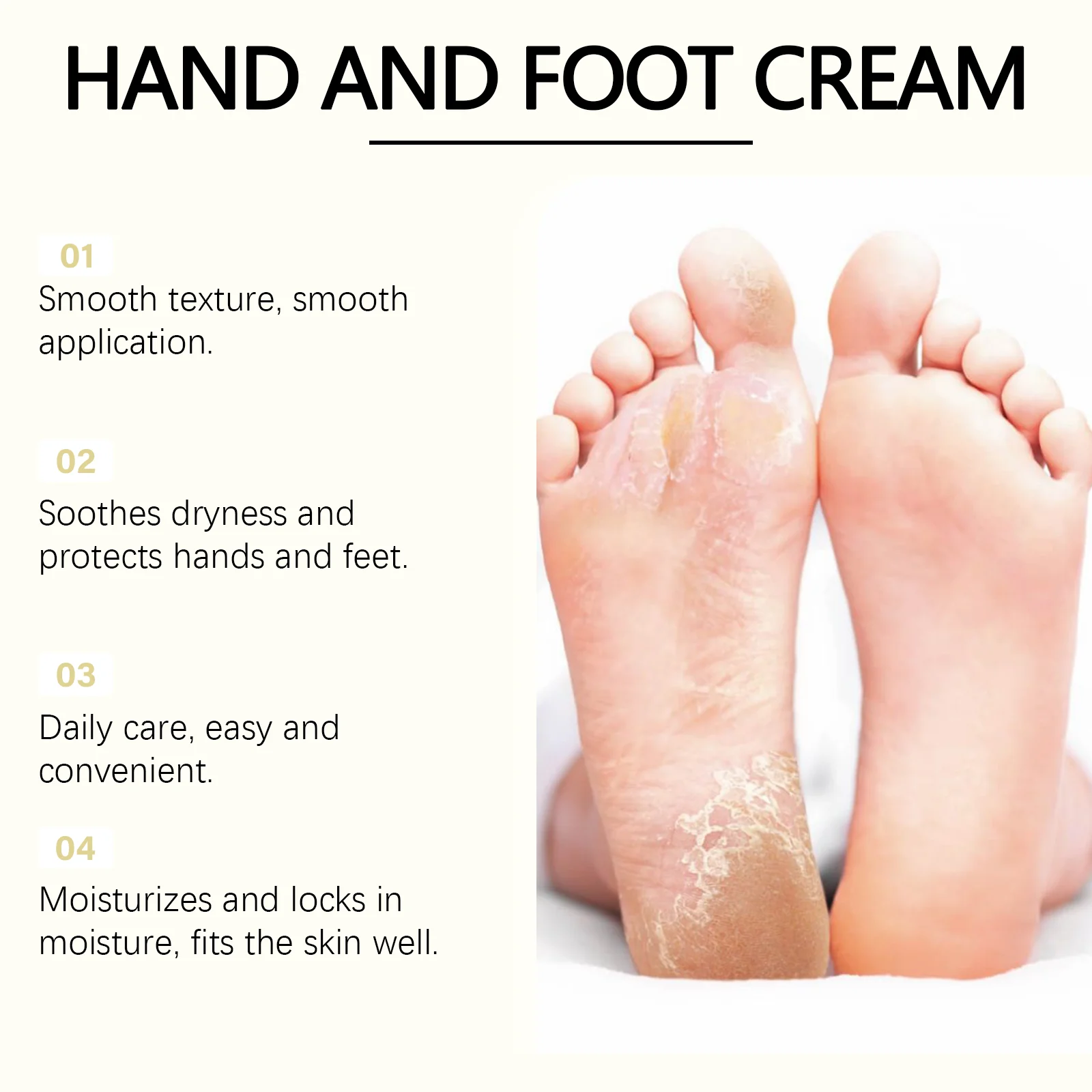 عصا القدم اليدوية من لانولين للبشرة الجافة والمتشققة والخشنة، مرطبة لطيفة ومغذية ومضادة للتشقق، تمنع تكسير قدميك #2