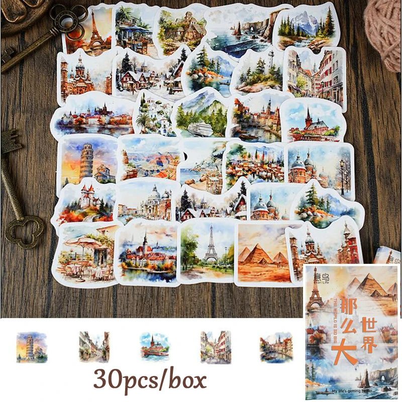 46pcs/30pcs/box Cute Strawberry Fresh Fruit Plants Florals Coffee Theme Magician Diary Journaling DIY Creative Seal Stickers