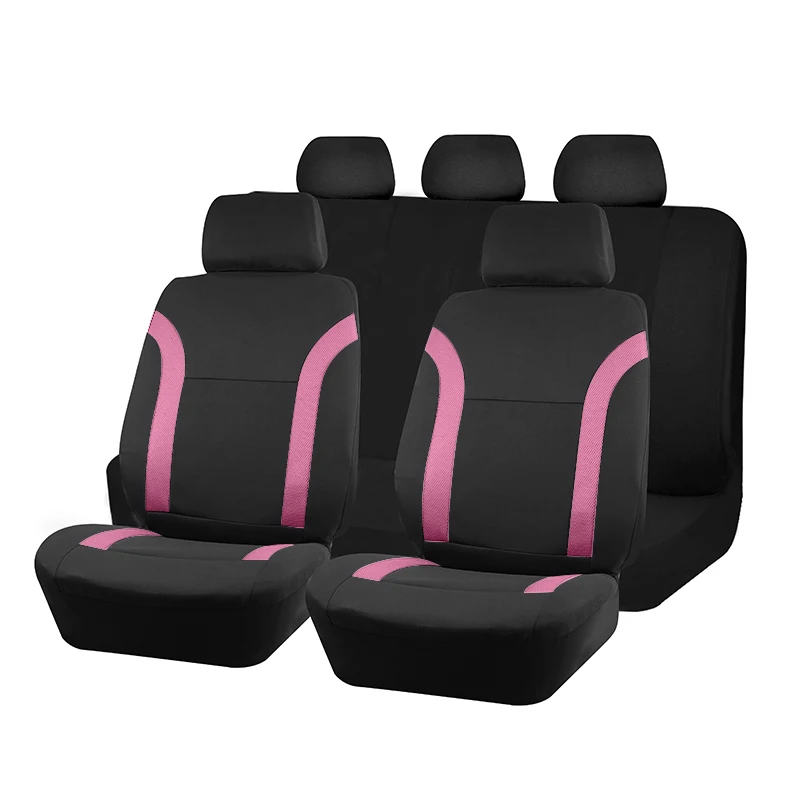 Universele ademende autostoelhoezen Air Mesh-stof splitsen met polyester geschikt voor de meeste auto-Suv-accessoires interieur - afbeelding 1